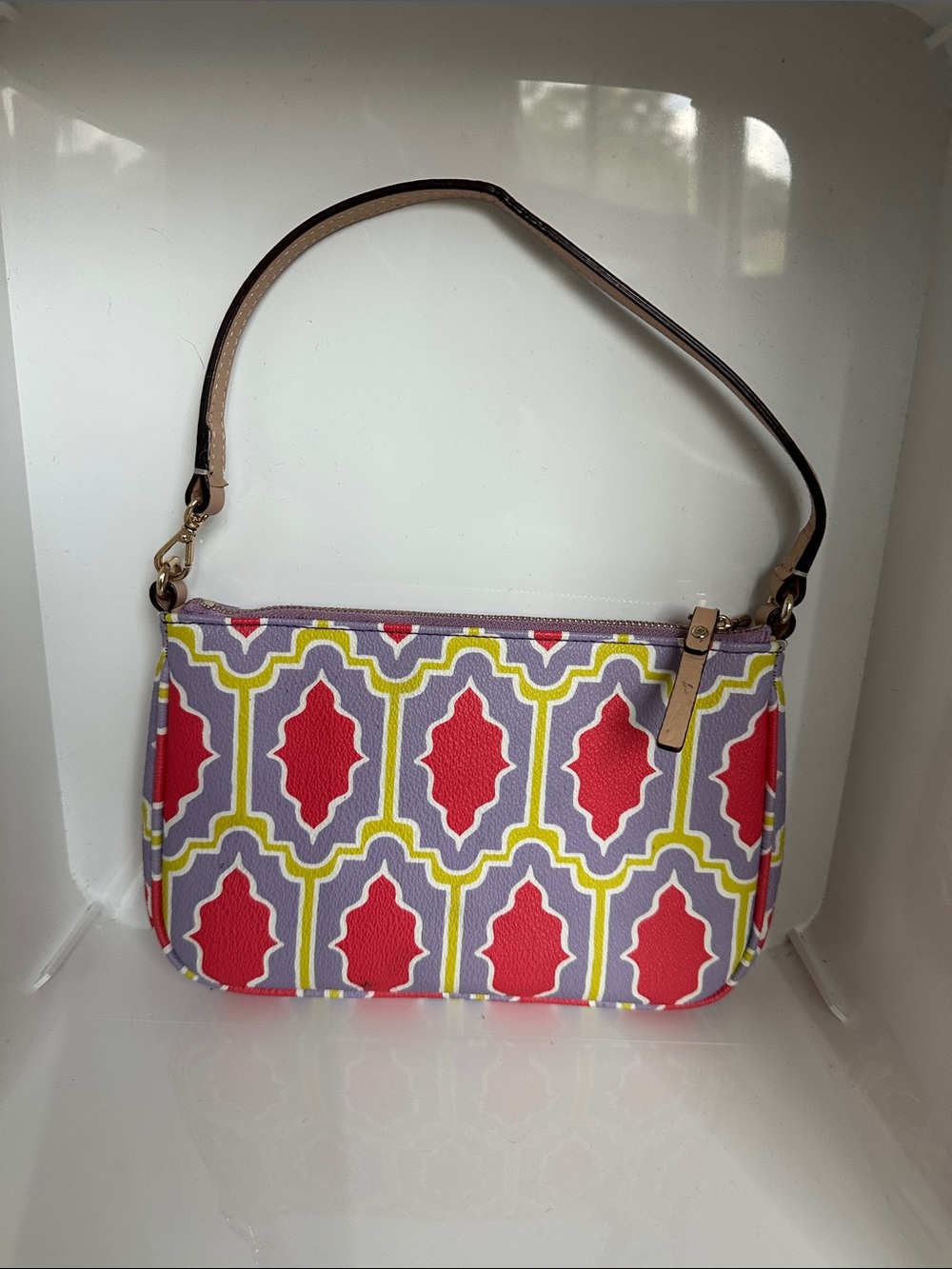 kate spade Purple, Coral & Yellow Patterned Wristlet - Picture 4 of 5